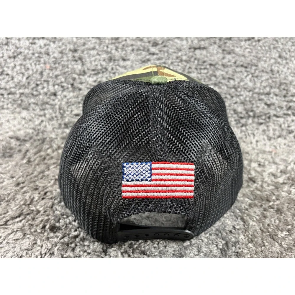 Luke Bryan Camo Trucker Hat Richards American Flag Snapback Cap Camouflage